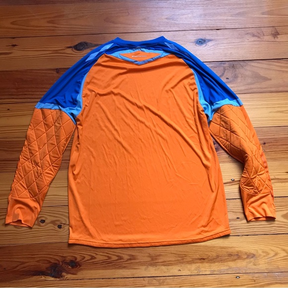 Umbro Orange Blue Ling Sleeve Goalie Soccer Top, EUC, L - Picture 10 of 11
